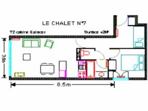 Appartements LE CHALET - Piscine 7 - 2 Pieces pour 6 Personnes MAE-8834 : photos des chambres