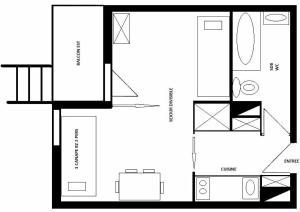 Résidence LES COTES - Studio pour 3 Personnes MAE-9594