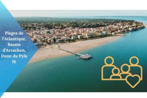 Villas Evasion a proximite de Bordeaux - Piscine Privee : photos des chambres