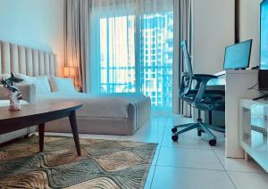 Full sea view with balcony - Studio Apartment - 10 min to JBR -
