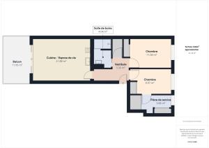 Appartements Appart pour 4 centre ville - proche de la gare : photos des chambres