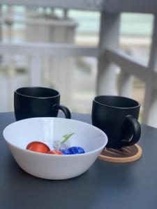 Appartements Le repaire des heros 150m plage parking prive - lesvoyagescolores : photos des chambres