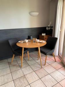 Studio Le Beach du Lac dAnnecy avec les pieds dans l eau, plage et ponton privé