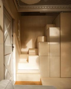 Schody do wody Domek z linią brzegową Kaszuby sauna goraca balia