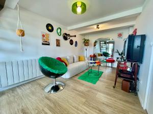 Maisons de vacances La Petite Eole - Deco 70-s, Entre Rouen et Dieppe : photos des chambres