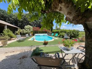 Maisons de vacances Mas 19e entierement climatise avec piscine a usage exclusif : photos des chambres