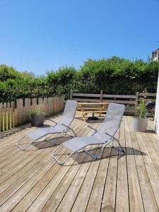 Maisons de vacances Maison recente a cote du Casino et de la baie du Kernic : photos des chambres