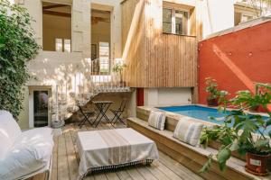 Maisons de vacances Charmante petite maison avec piscine : photos des chambres