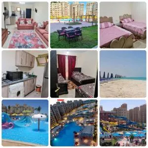 شالية ارضي بحديقة في اكوا فيو - Al Qaşabah ash Sharqīyah