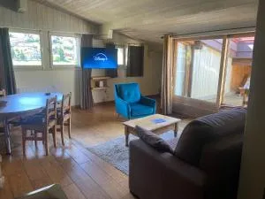 Appartement 71m2 près de Megève, 2 chambres, terrasse en toiture, parking couvert, tennis en été - Ormaret