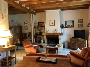 Maison dans un grand parc