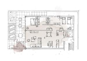 Deluxe Two-Bedroom Apartment with Garden View