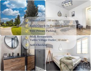 LeBailly - Private Parking - Disney 10min - Early Checkin Possible