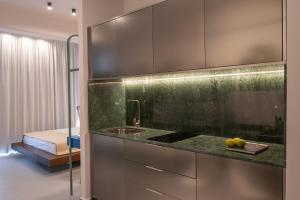 Infinity Blue next to the sea