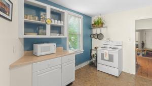 East end. Walk to food, beer and downtown fun.