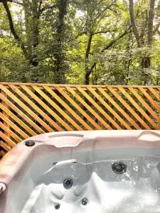 Goldcrest 4-Hot Tub-Woodland Lodges-Carmarthenshire-Tenby - Gelliwen