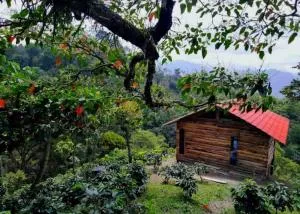 Cabaña cafetera con hermosa vista - Supatá