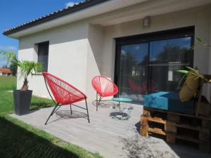 Appartements Les Jardins d'Oc - Wifi, Terrasse et Jardinet - Appart T2 neuf : photos des chambres