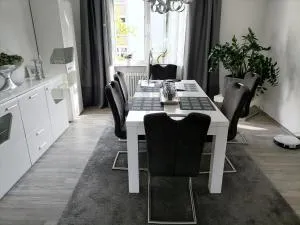 Premium Ferienwohnung "Christine ", Zentrale ruhige Stadtlage 100 QM Ebenerdige Dusche Terasse Kaminofen - Contwig