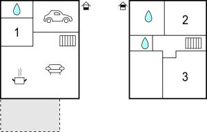 Maisons de vacances Awesome Home In Hirel With Wifi : Maison de Vacances 4 Chambres