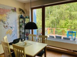 A cottage overlooking a national park