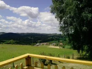 Chalet 3 chambres point de vue depuis la grande terrasse - Terrou