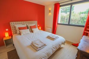 Maisons de vacances Magnifique maison moderne avec acces direct a la mer : photos des chambres