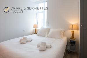 Appartements AR RANNDI - Splendide T3 de standing vue mer : photos des chambres