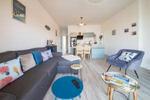 Appartements AR RANNDI - Splendide T3 de standing vue mer : photos des chambres