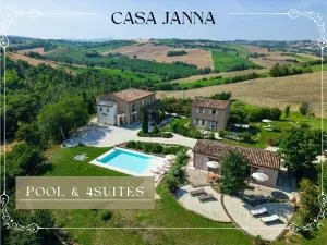VILLA CASA JANNA - Piscina, Vista & 4Suites - Ripe San Ginesio
