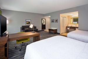 Queen Studio Suite with Two Queen Beds and Sofa Bed - Non-Smoking room in Hampton Inn & Suites Athens/Interstate 65