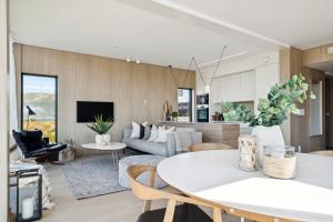 Designhytte med jacuzzi sentralt i Lofoten