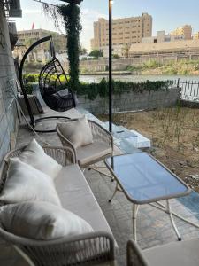 Lake and nile view garden area