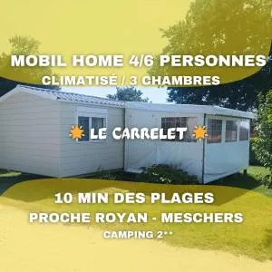 LE CARRELET Mobil home climatisé INSOLITE & COSY 4 à 6 Personnes - Corme-Écluse
