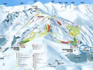 Chalet duplex à Peyragudes: 6 pers, 3 ch, BBQ, accès sentiers, Skyvall et services en option - FR-1-695-48