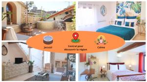 Maisons de vacances Maison avec Jacuzzi et terrasse sur les toits : photos des chambres
