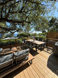 Bungalow vue mer, jacuzzi, terrase, jardin