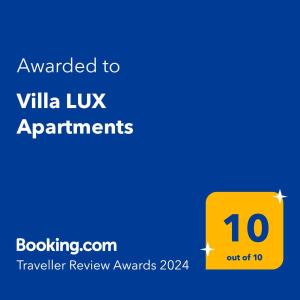 Villa LUX Apartments
