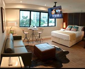 Quarto Hotel 4 estrelas Av Ibirapuera, com garagem