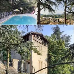 Gîte du vigneron à La Terrasse piscine local vélos - Vion