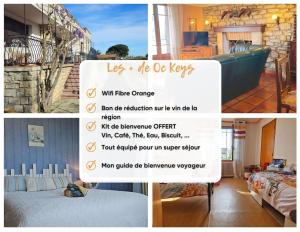 Maisons de vacances L-Oustal 3 chambres avec grand jardin parking gratuit : photos des chambres