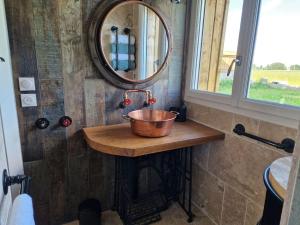 Chalet industriel avec filet et spa