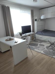 Pokoje v přízemí RD - terasa, bazén, zahrada