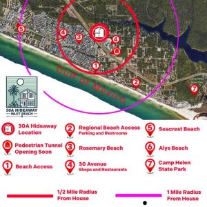Walk to Rosemary - Poolside, 6 Bikes, Beach Access