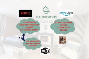 Appartements LE CATELE - Studio RIOM - 3 pers - Vulcania - Puy de Dome - Proche Clermont Ferrand : photos des chambres