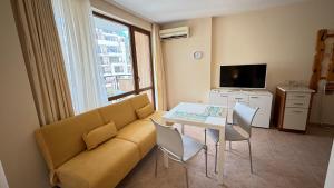 Studio with pool view