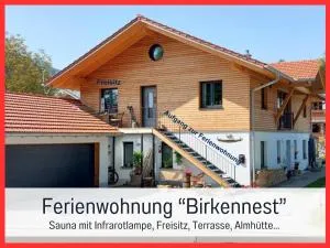Ferienwohnung BirkenNEST-Sauna-Freisitz-Almhütte - 贝内迪克特博依恩