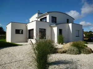 Maison contemporaine vue mer et sauna - Lanloup