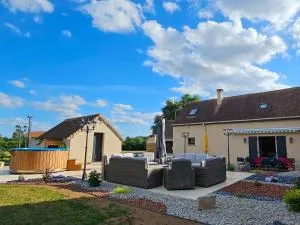 Gîte 3 étoiles près du Mans avec bain nordique, 12 pers, 5 chambres, proche circuit 24H et nature - FR-1-410-381 - Changé