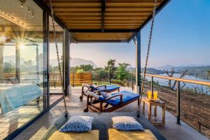SaffronStays Satori Perch Royale - Tuscan-style 3BR villa with panoramic lake views, pool, pickleball & organic meals